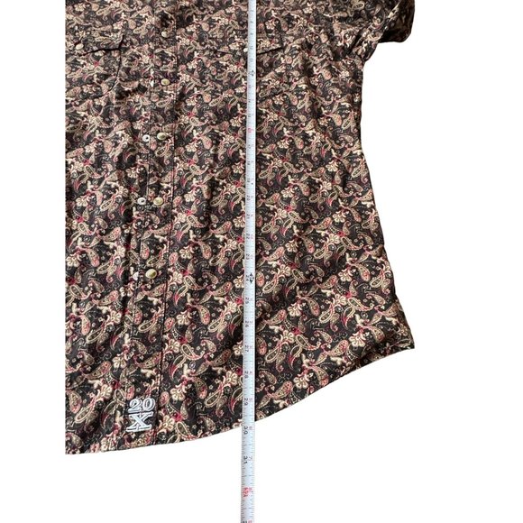 twenty x mens paisley button up shirt size xl |‎ c2 - Picture 6 of 6